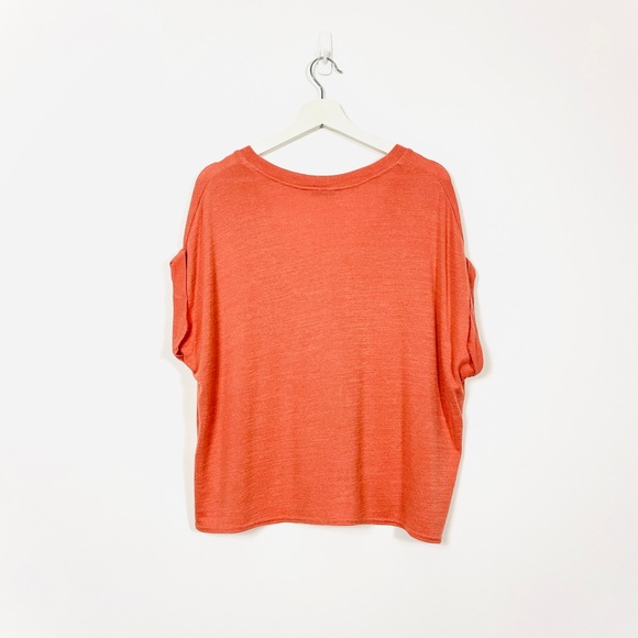 Aritzia Wilfred Free Salmon Draped Oversized Shirt - Picture 2 of 5
